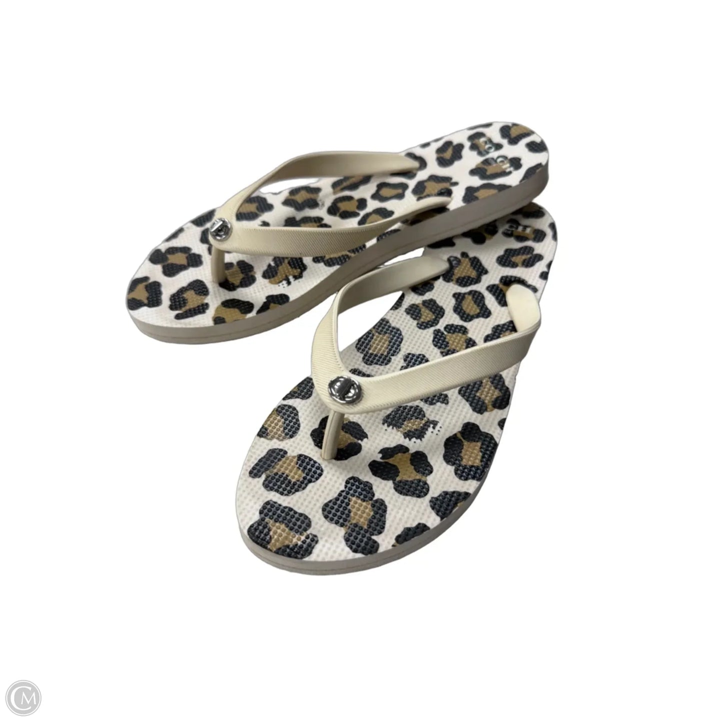 Sandals Designer By Coach In Cream & Tan, Size: 7