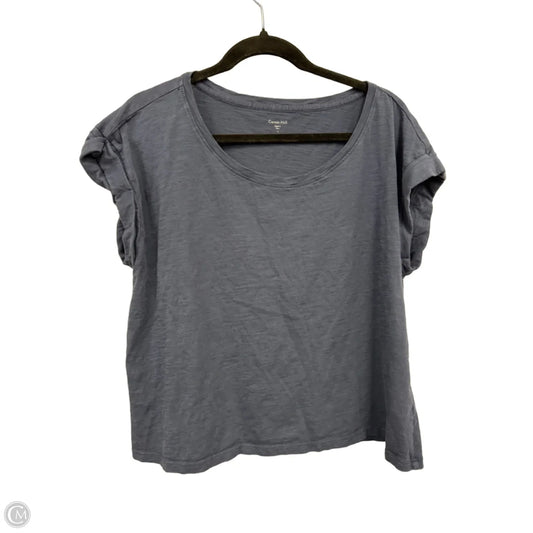 Top Short Sleeve By Garnet Hill In Blue, Size: L