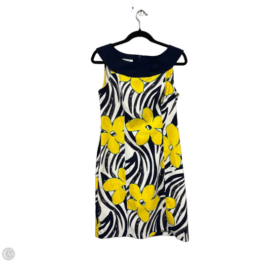 Dress Casual Short By Kim Rogers In Blue & Yellow, Size: 10