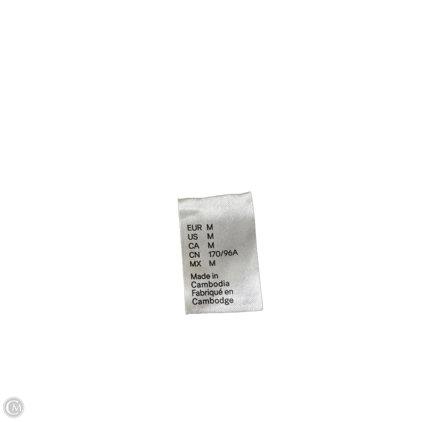 Top Short Sleeve By H&m In Cream, Size: M