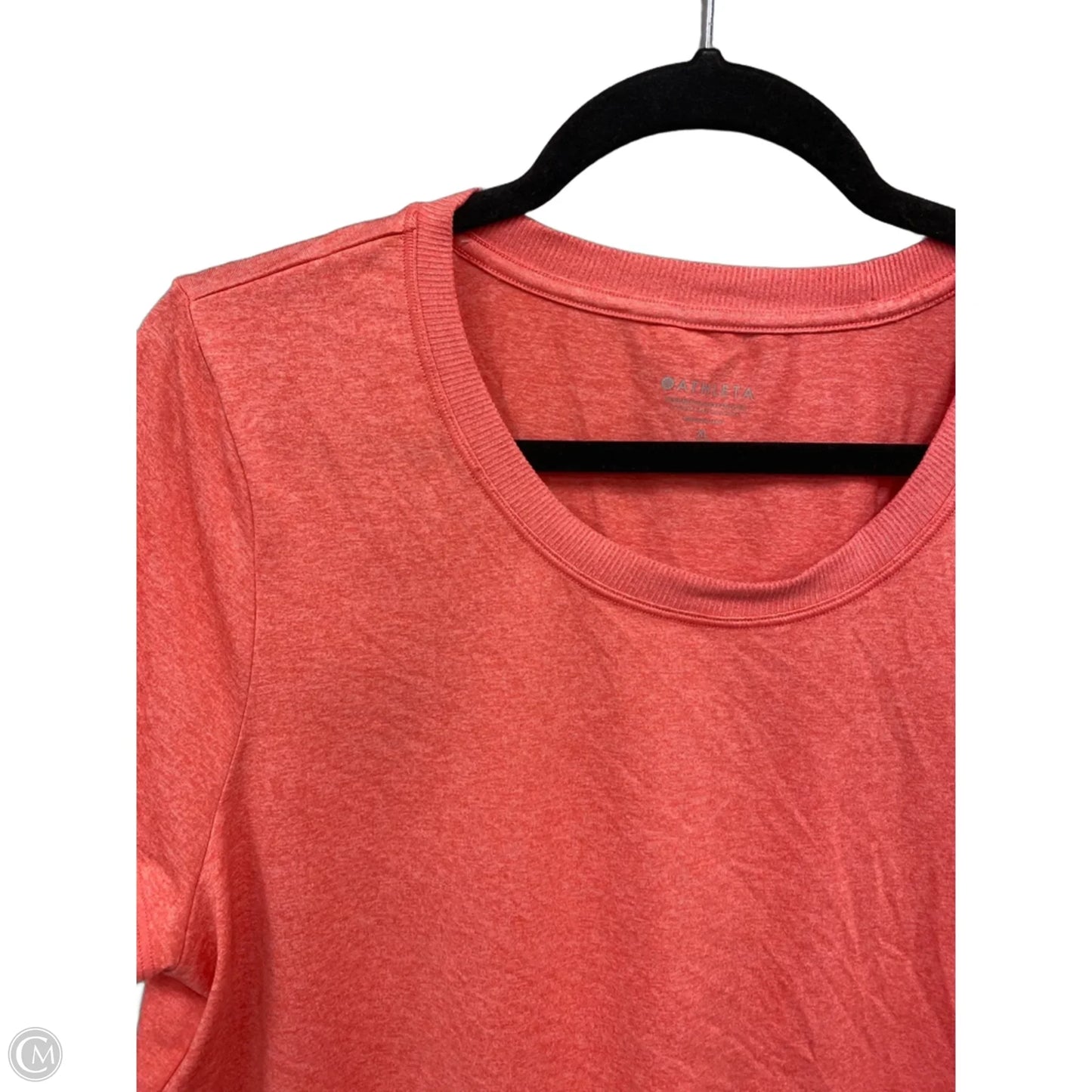 Athletic Top Short Sleeve By Athleta In Coral, Size: Xl