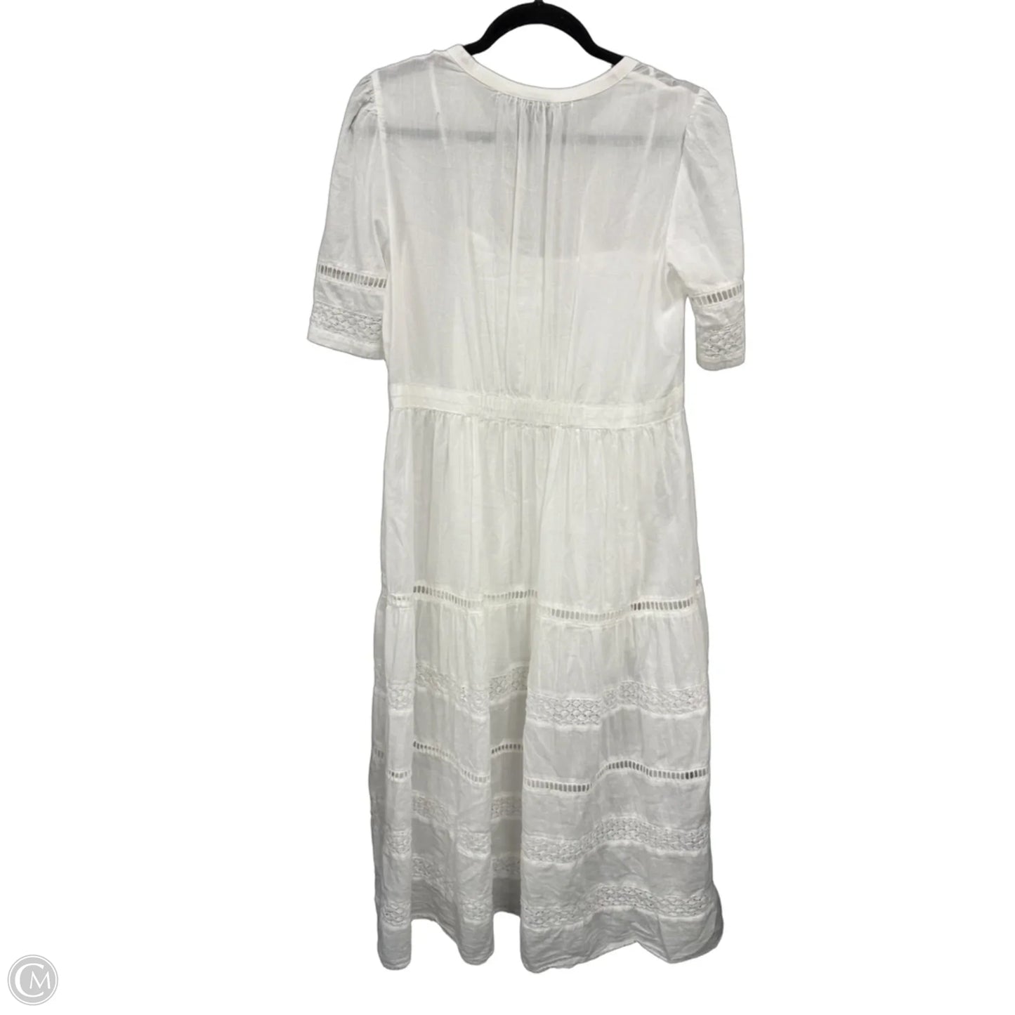 Dress Casual Midi By Gap In White, Size: M