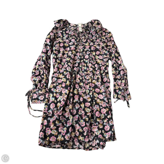 Dress Casual Short By H&m In Black & Pink, Size: Xs