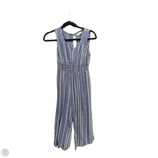 Jumpsuit By Japna In Blue & White, Size: S