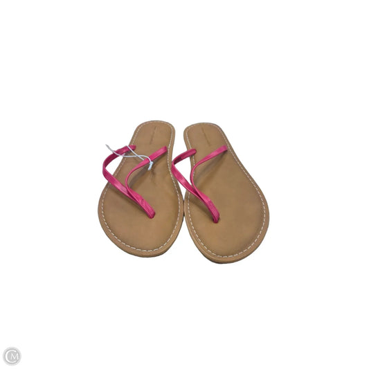 Sandals Flip Flops By Amazon Essentials In Pink, Size: 7