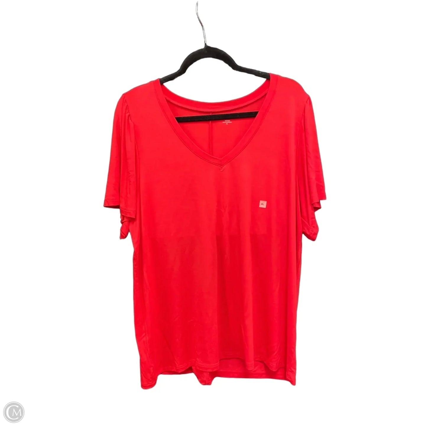 Top Short Sleeve Basic By Loft In Red, Size: Xl