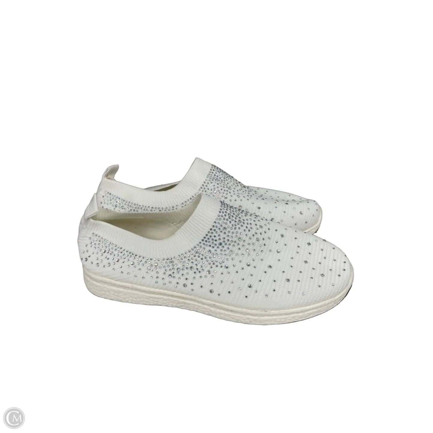Shoes Flats By Clothes Mentor In White, Size: 8.5