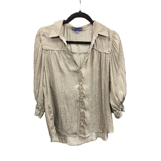 Top Long Sleeve By Democracy In Grey, Size: M