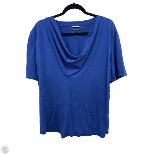 Athletic Top Short Sleeve By Tommy Hilfiger In Blue, Size: L