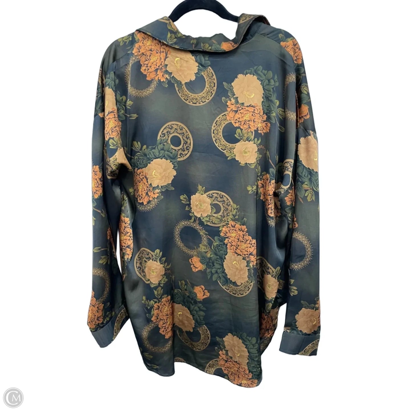 Top Long Sleeve By Clothes Mentor In Green, Size: L