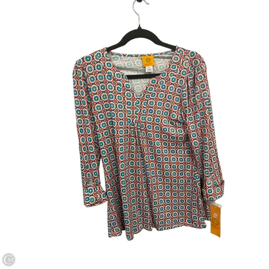 Top Long Sleeve By Ruby Rd In Blue & Red, Size: S