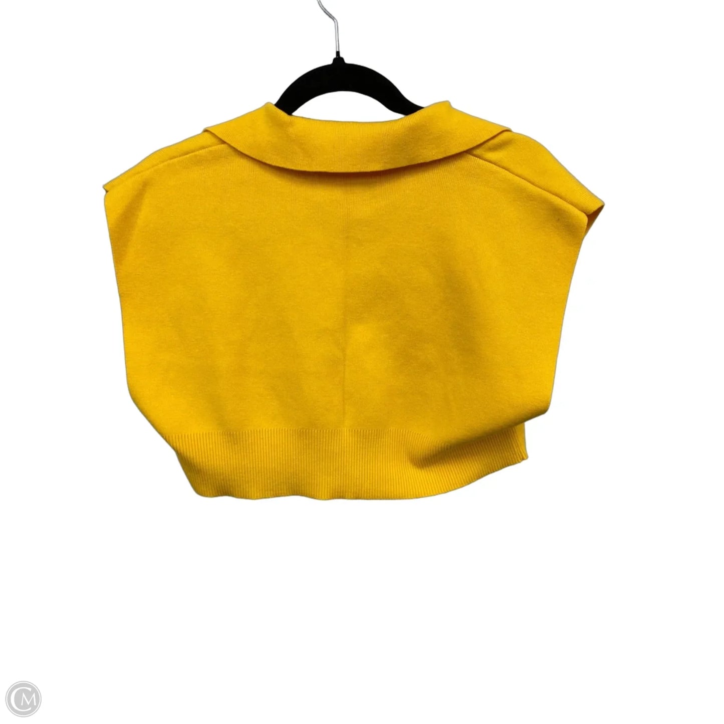 Top Short Sleeve By Cider In Yellow, Size: S