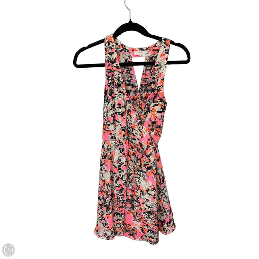 Dress Casual Short By Lush In Orange & Pink, Size: Xs
