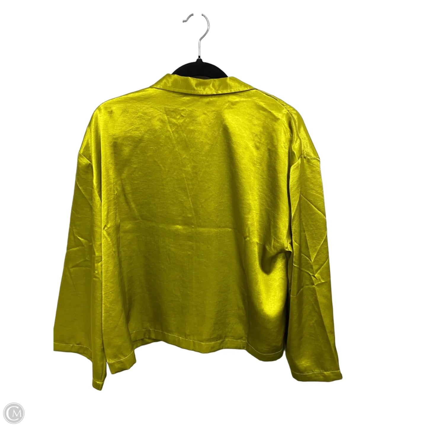 Jacket Other By Calligraphie In Chartreuse, Size: L