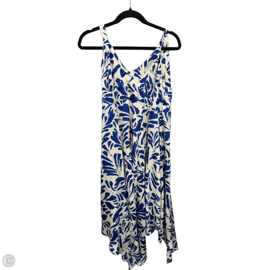 Dress Casual Maxi By Target-designer In Blue & Cream, Size: M