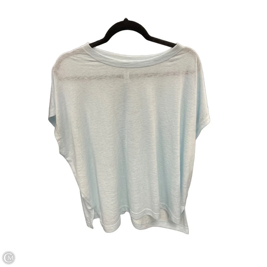Athletic Top Short Sleeve By Athleta In Blue, Size: 1x