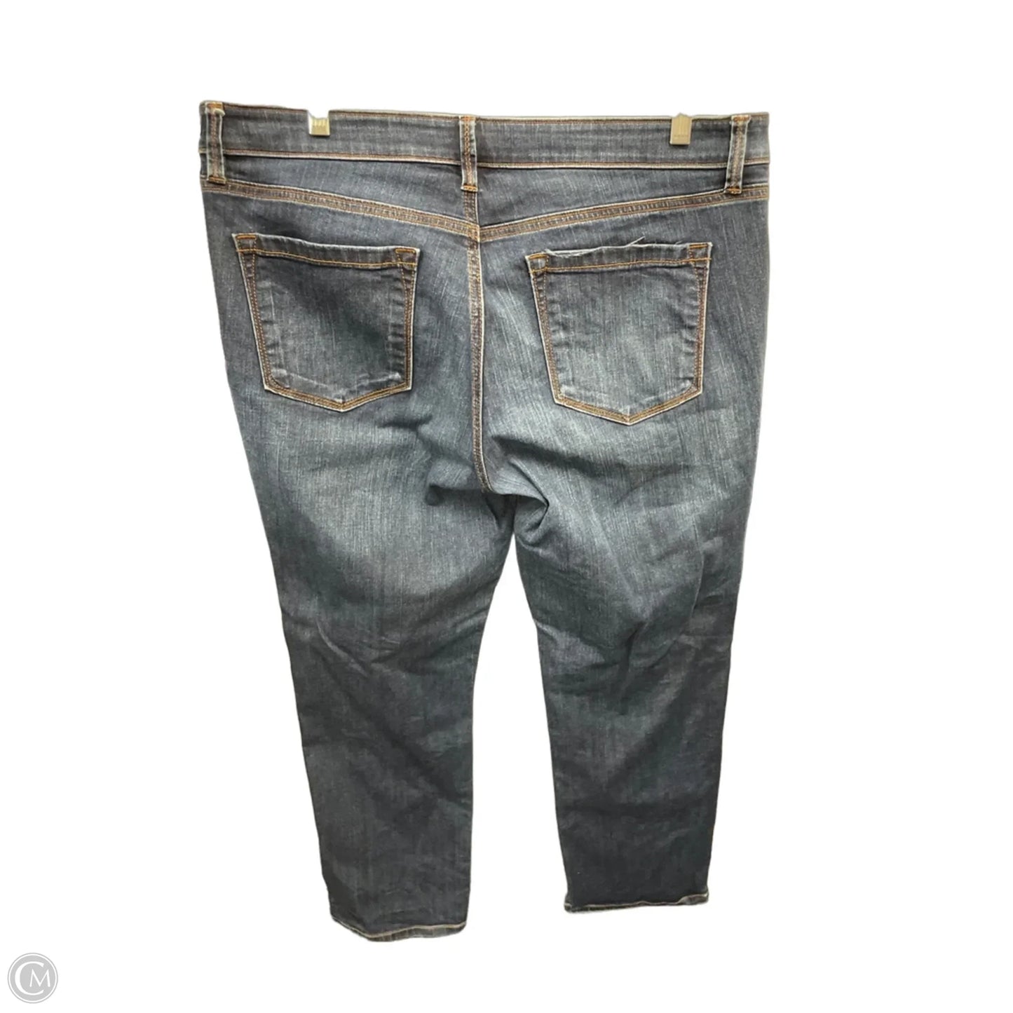 Jeans Straight By Loft In Blue Denim, Size: 14