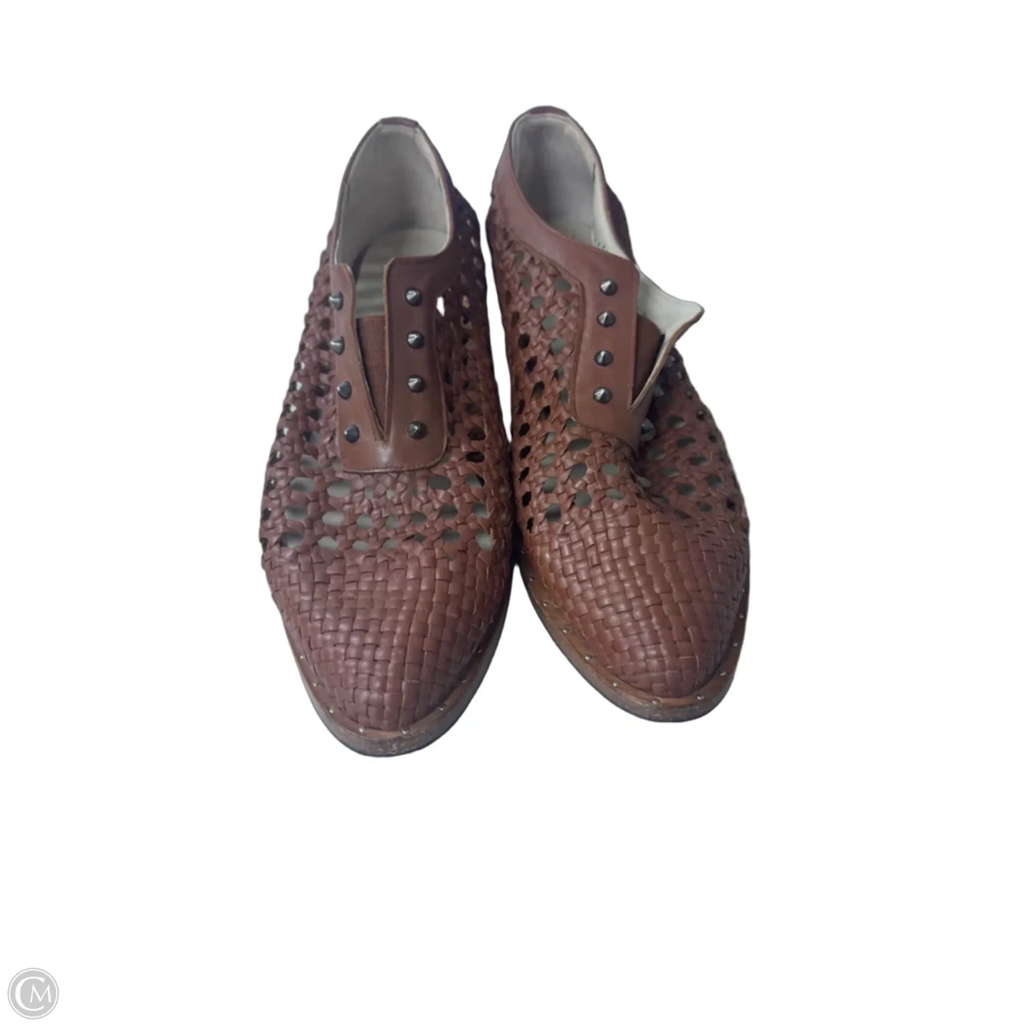 Shoes Heels Block By Clothes Mentor In Brown, Size: 9