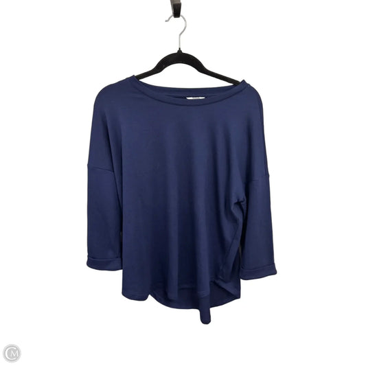 Top 3/4 Sleeve By Crown And Ivy In Navy, Size: M