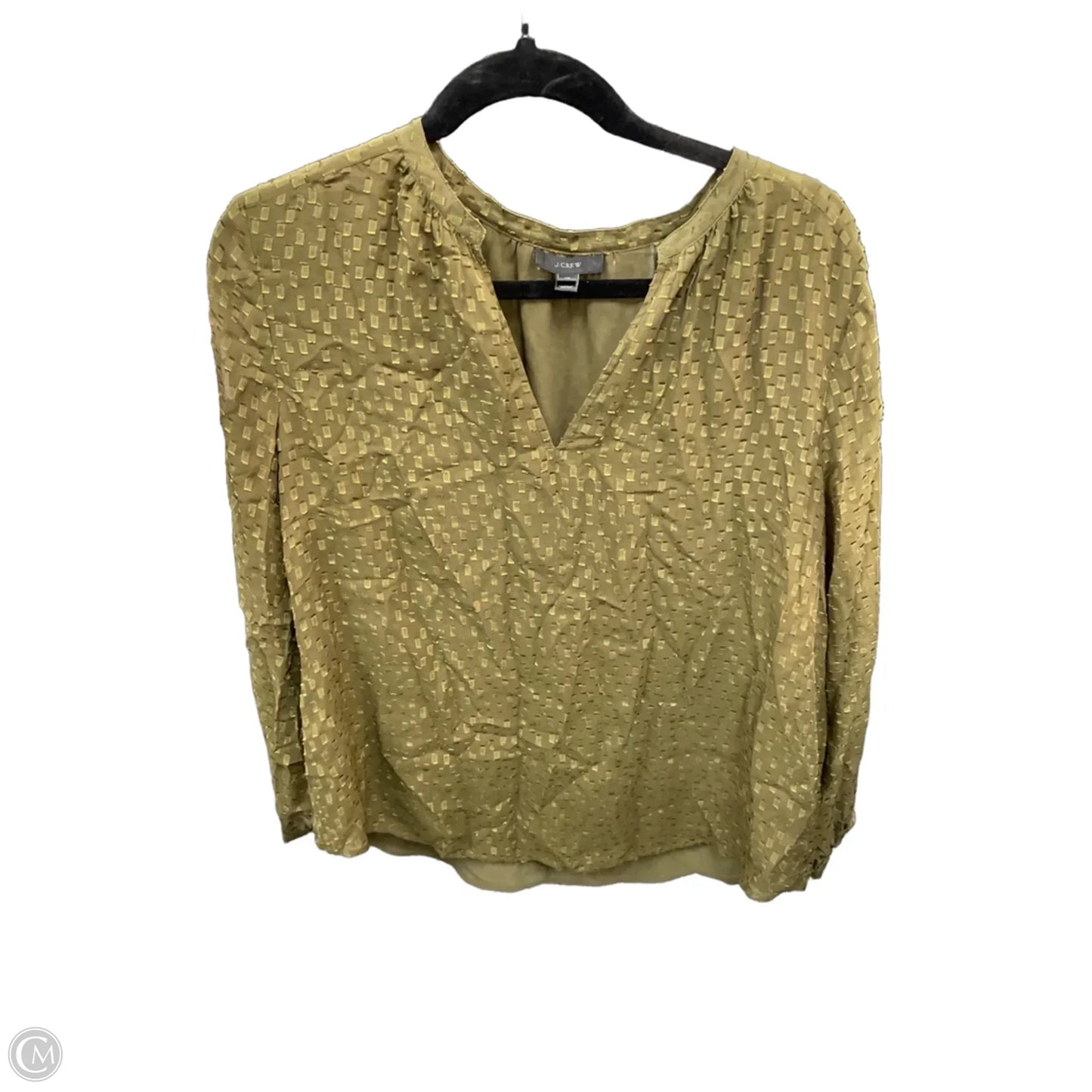 Top Long Sleeve By J. Crew In Green, Size: 14