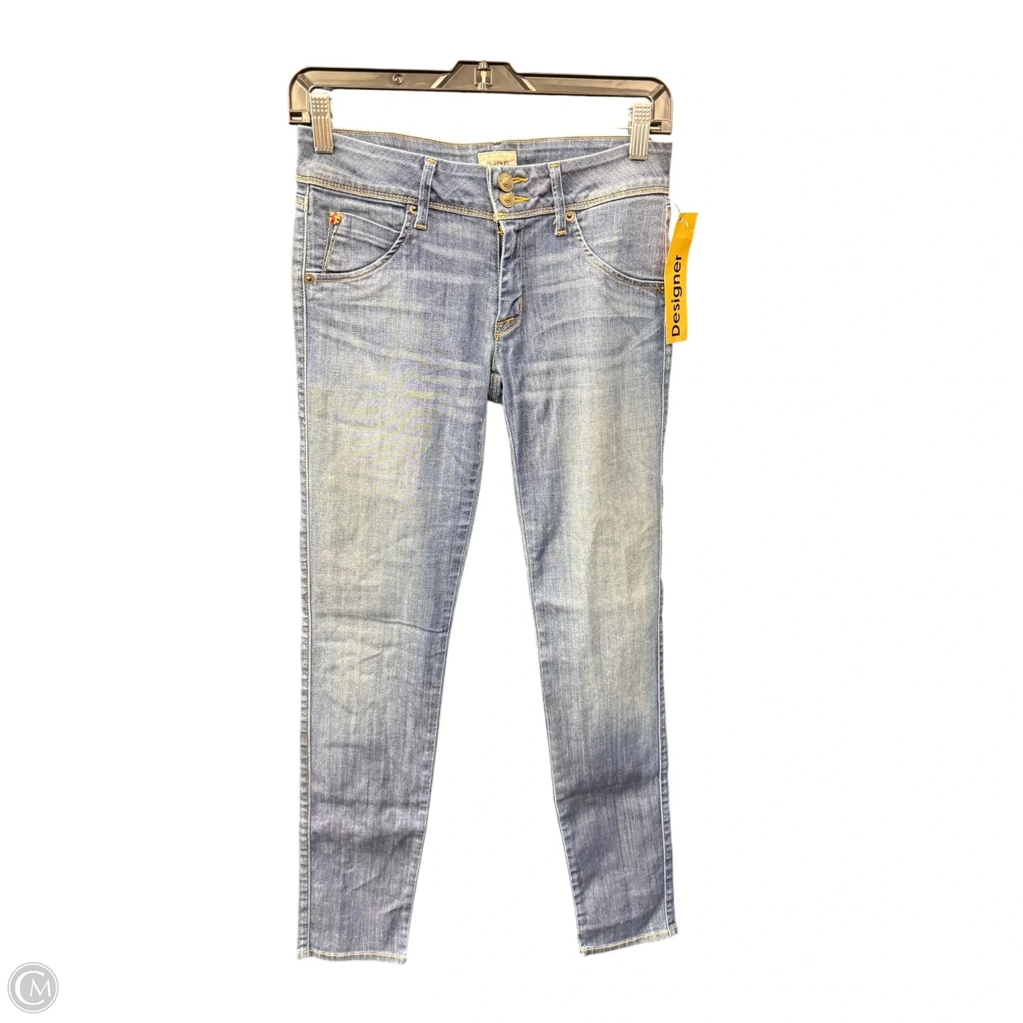 Jeans Skinny By Hudson In Blue Denim, Size: 4