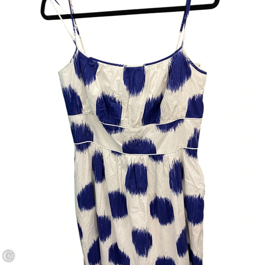 Dress Designer By Kate Spade In Blue & White, Size: 12