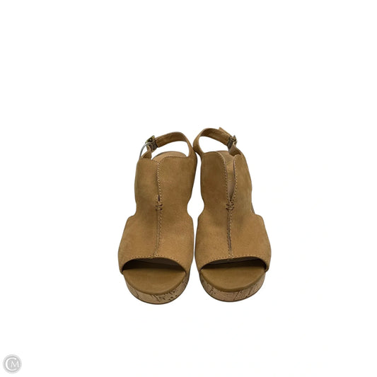 Shoes Heels Wedge By Franco Sarto In Brown, Size: 7