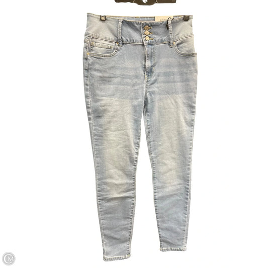 Jeans Skinny By Ymi In Blue Denim, Size: L