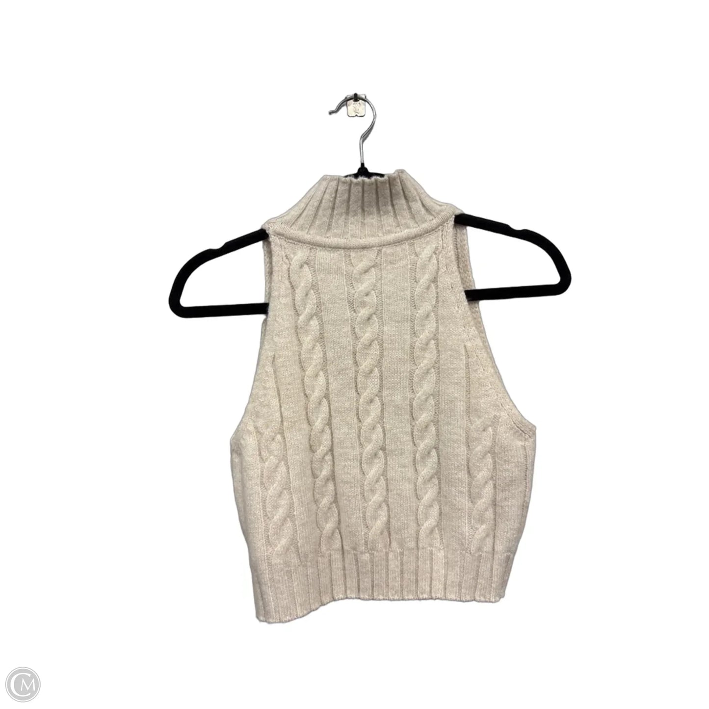 Sweater Short Sleeve By Shein In Cream, Size: S