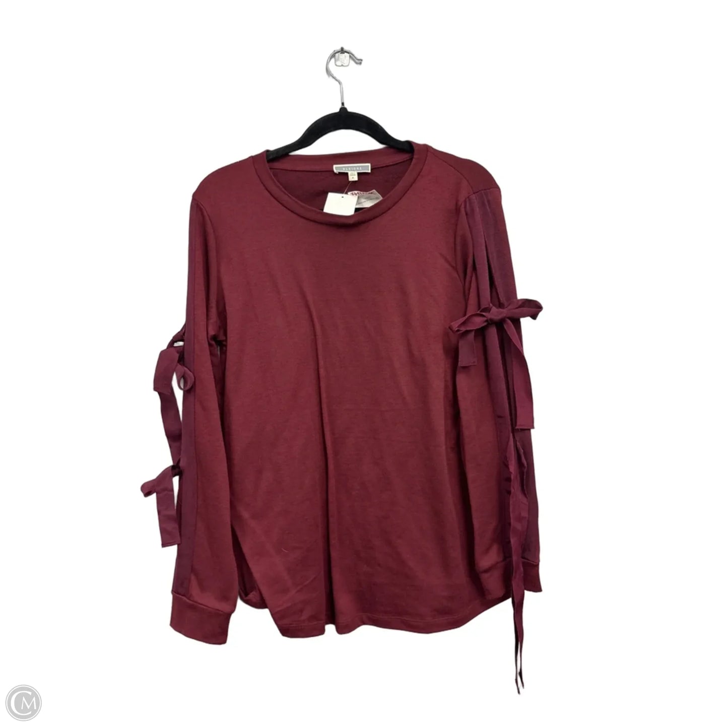Top Long Sleeve By Pleione In Red, Size: M