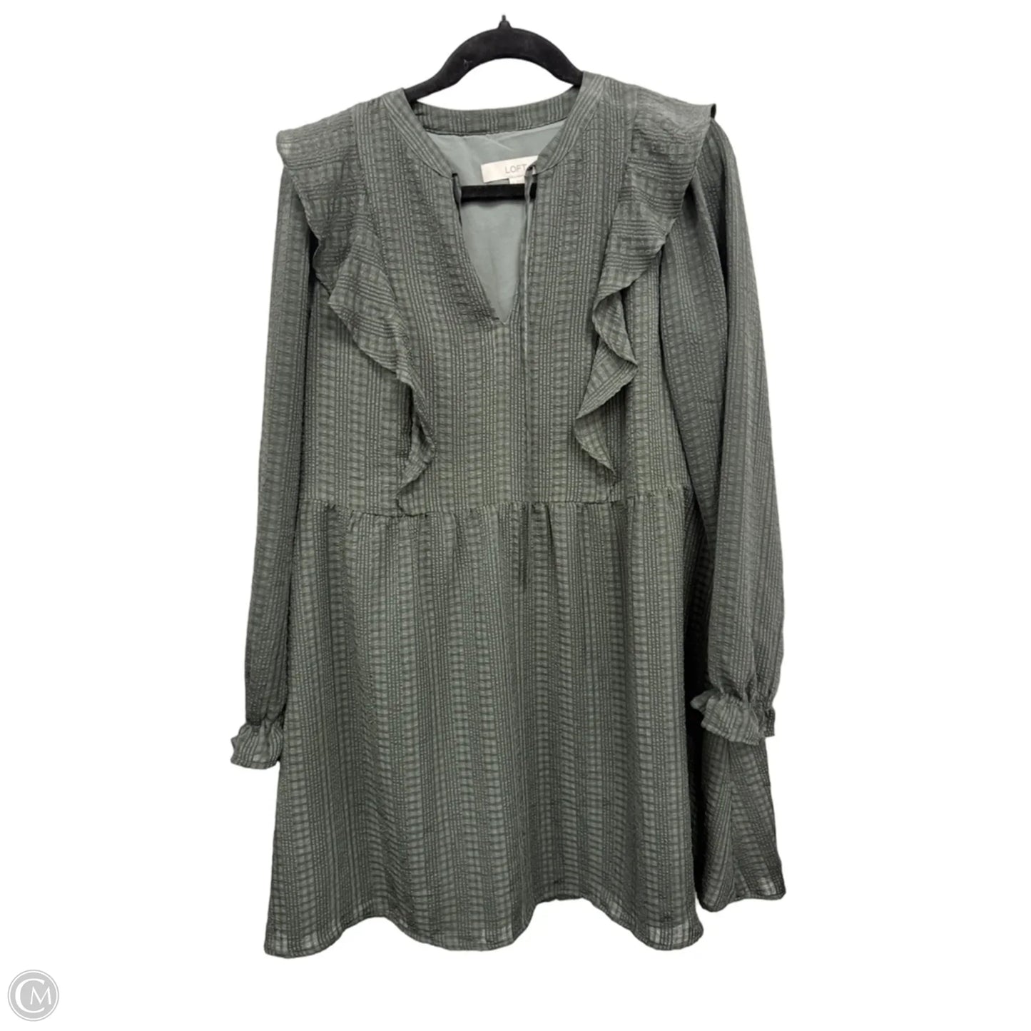 Dress Casual Midi By Loft In Green, Size: M