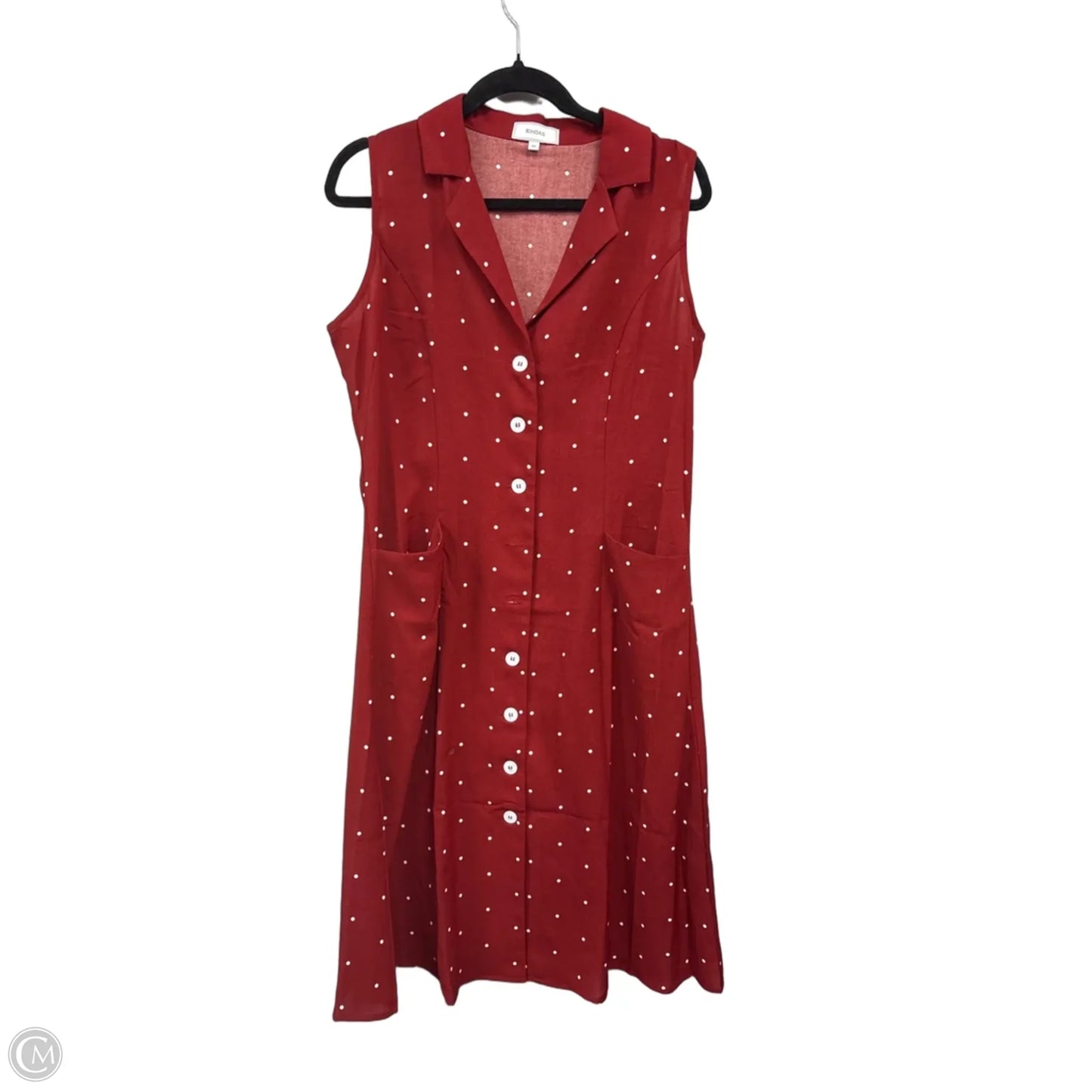 Dress Casual Midi By Clothes Mentor In Red, Size: M