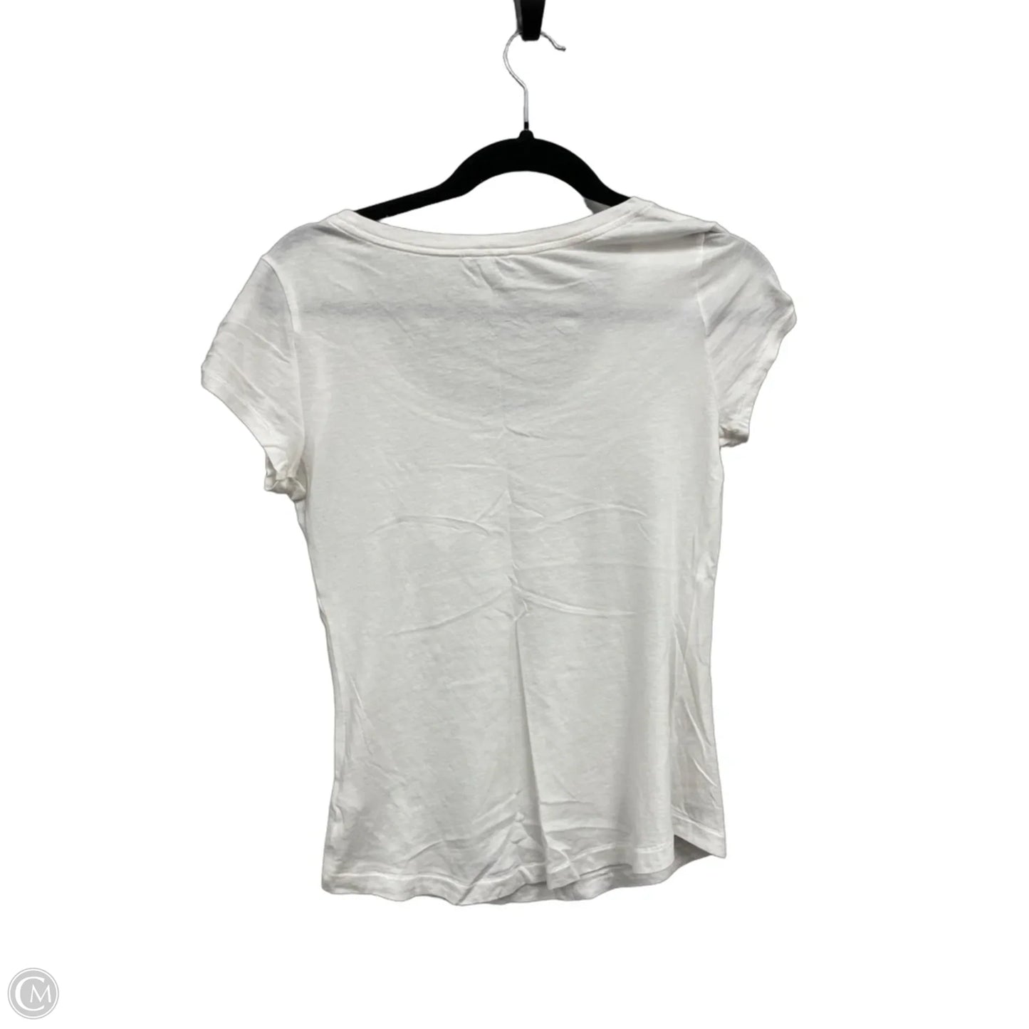 Top Short Sleeve By Express In White, Size: S