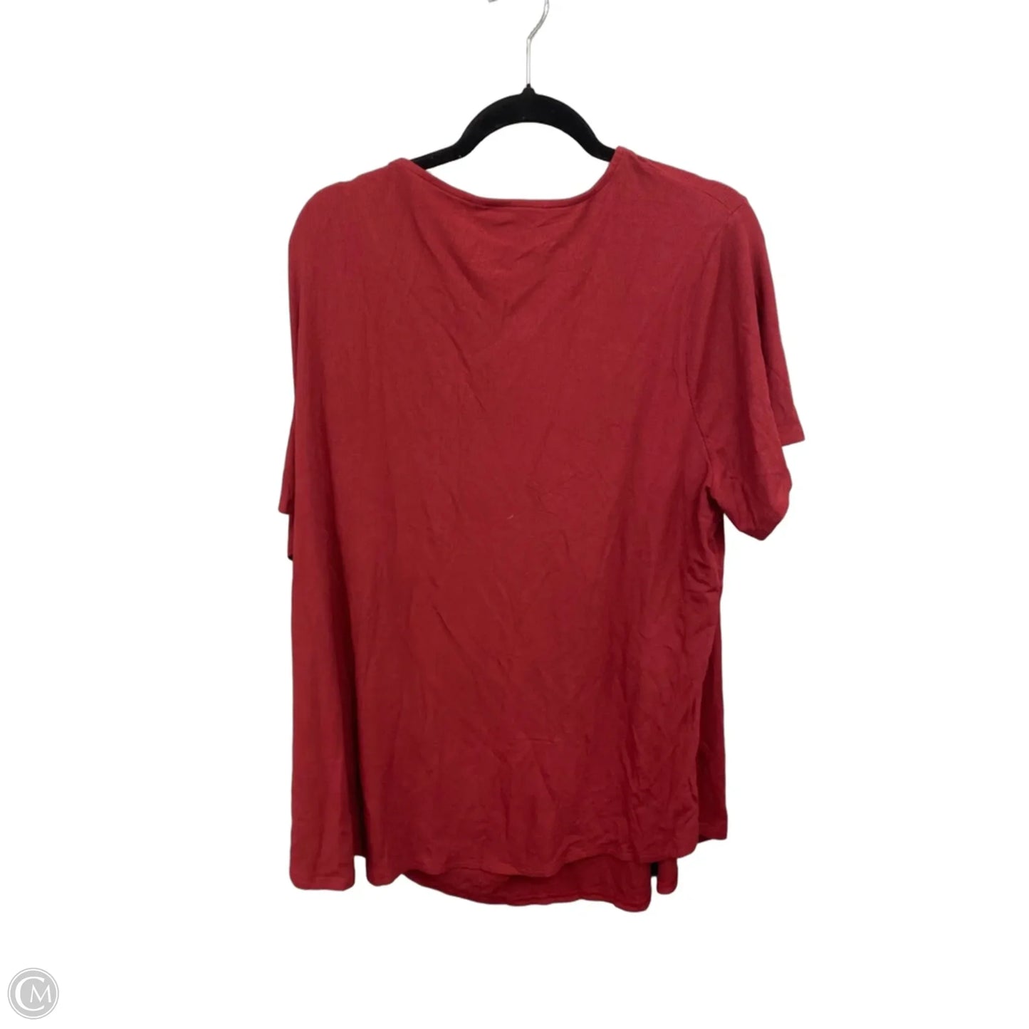 Top Short Sleeve By Clothes Mentor In Red, Size: 4x