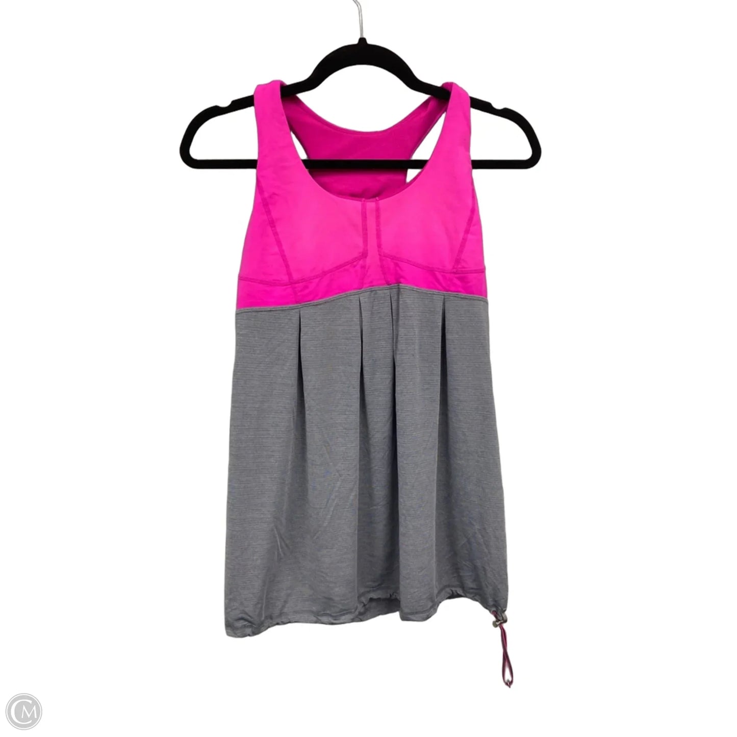 Athletic Tank Top By Lululemon In Grey & Pink, Size: 8