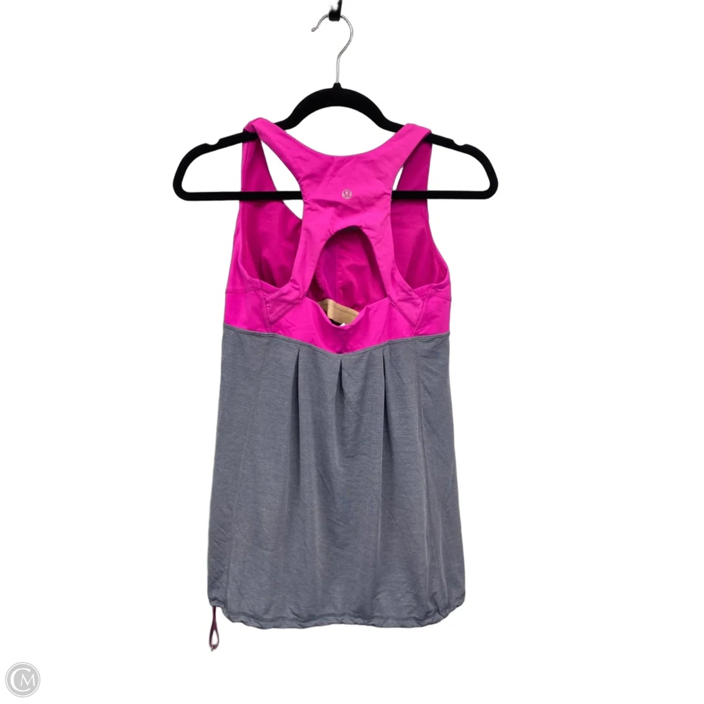 Athletic Tank Top By Lululemon In Grey & Pink, Size: 8