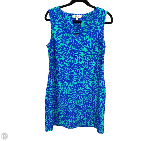 Dress Casual Short By Aryeh In Blue & Green, Size: L