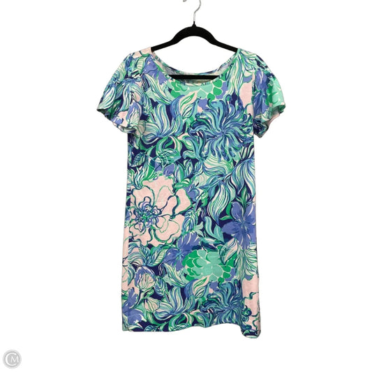 Dress Designer By Lilly Pulitzer In Blue & Green, Size: M