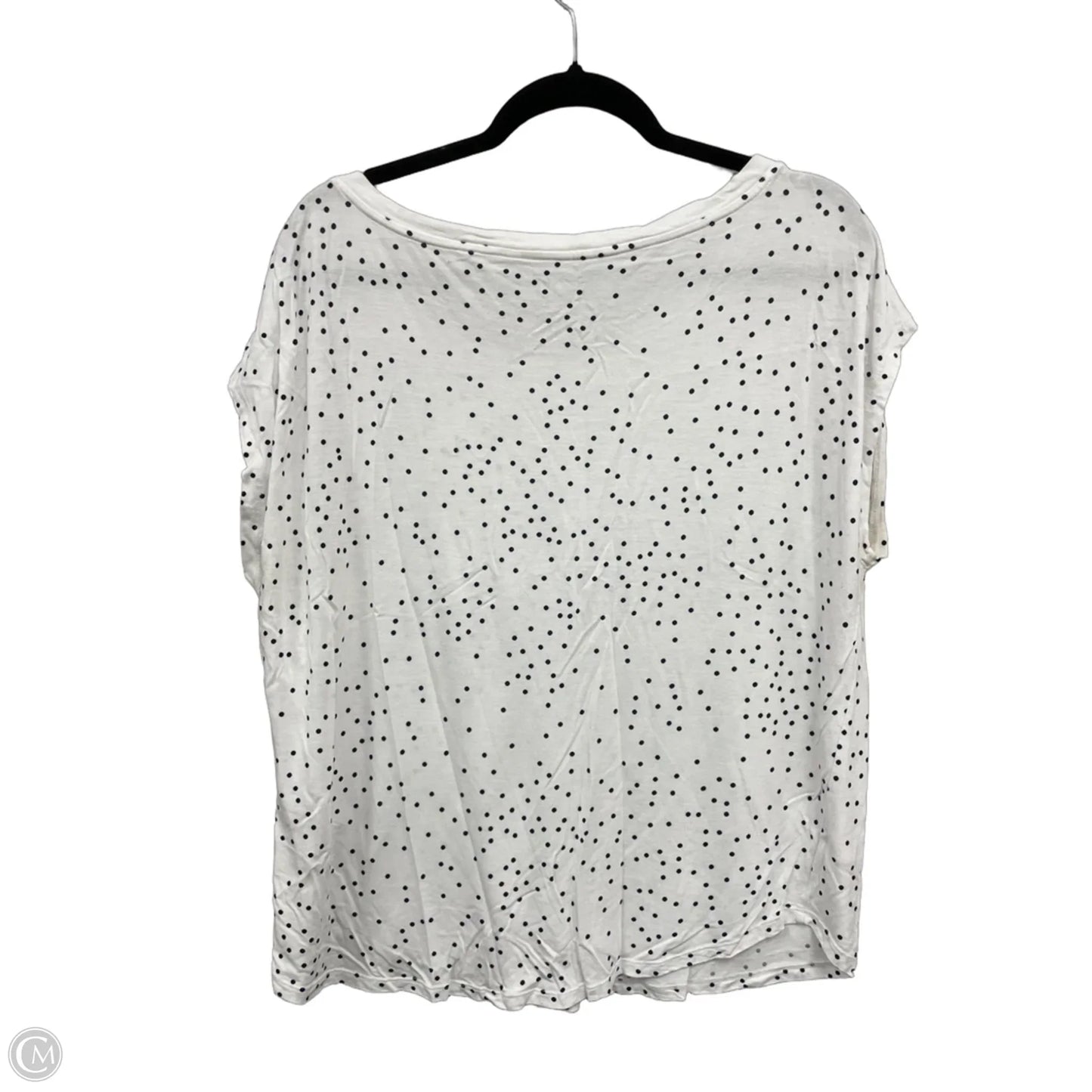 Top Short Sleeve By Gap In White, Size: Xl