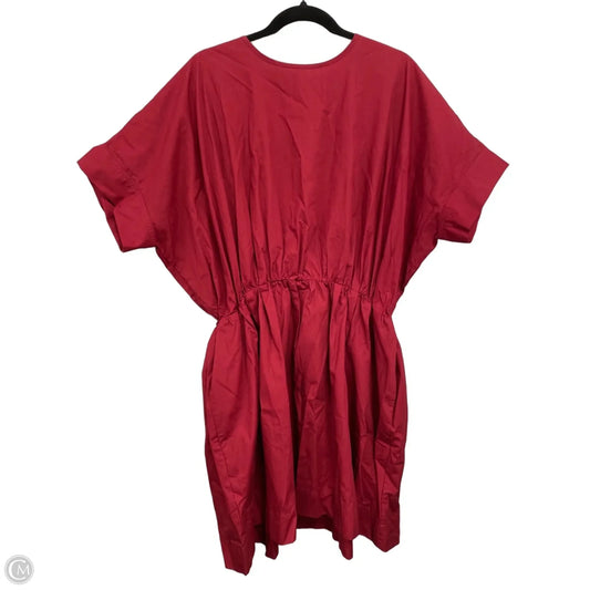 Dress Casual Midi By Banana Republic In Red, Size: Xl