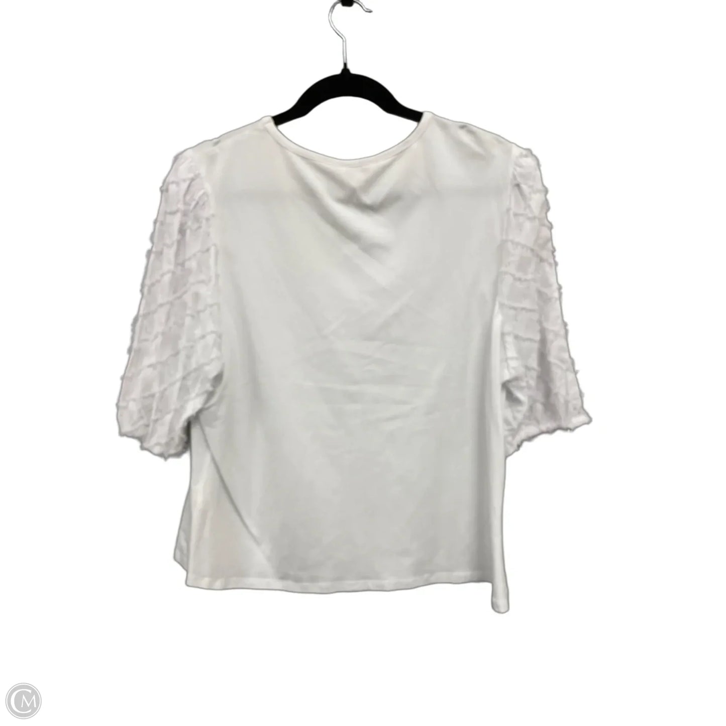Top Short Sleeve By Nanette By Nanette Lepore In White, Size: Xl