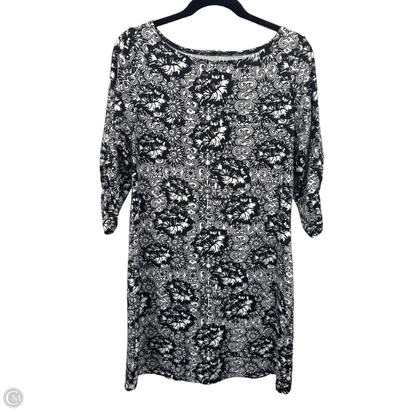 Dress Casual Midi By Soybu In Black & White, Size: M