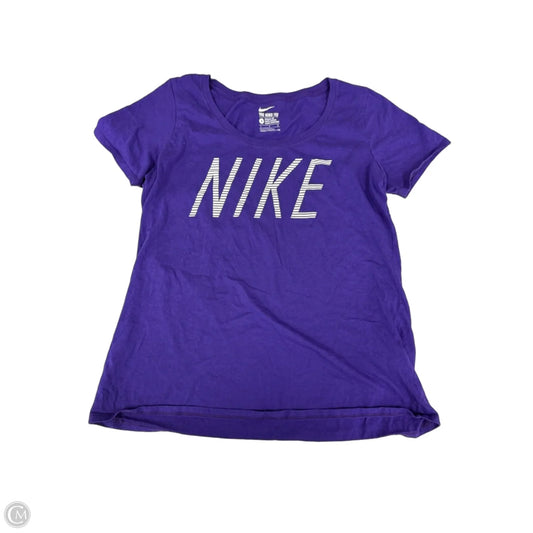 Top Short Sleeve Basic By Nike Apparel In Purple, Size: L