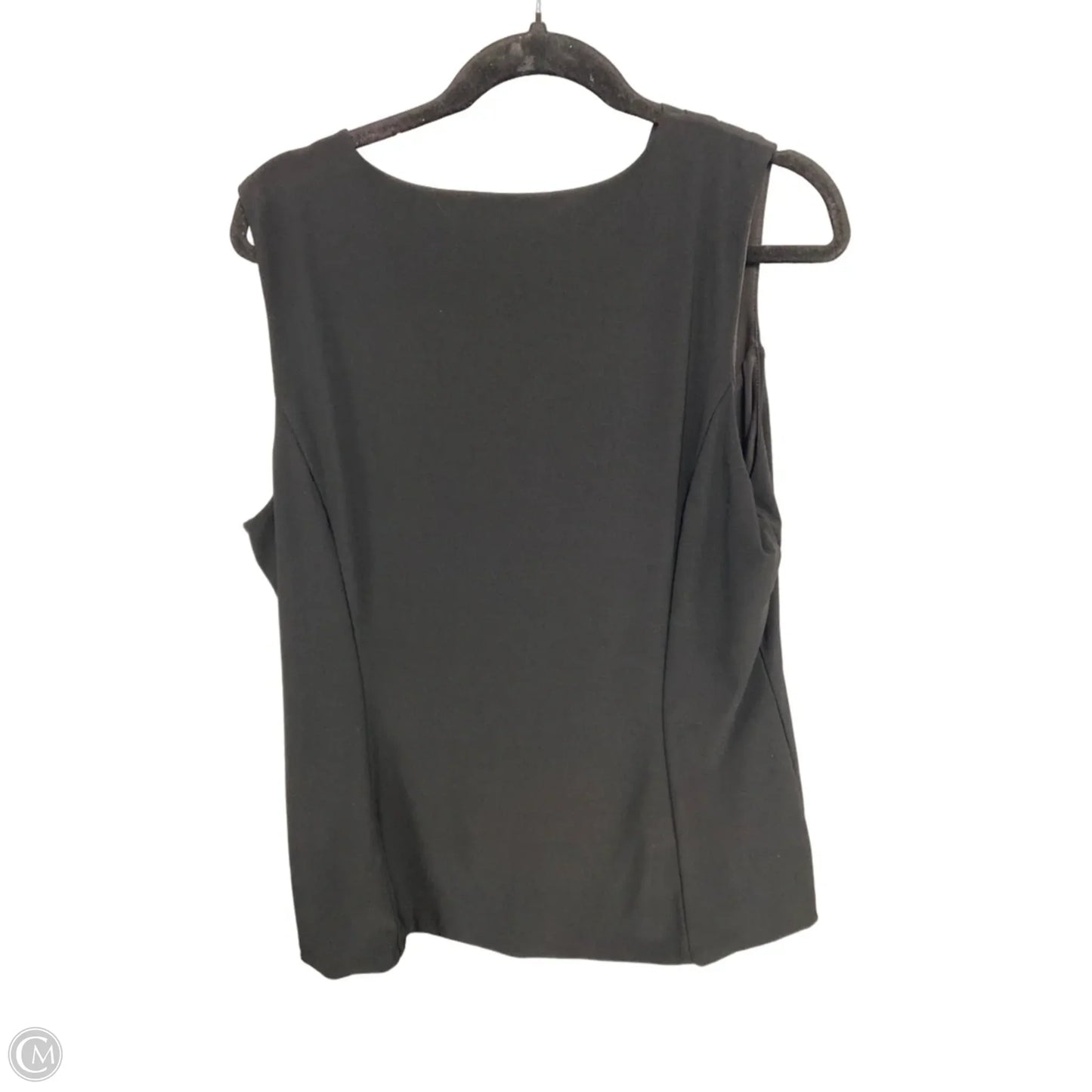 Blouse Sleeveless By White House Black Market In Black, Size: Xl