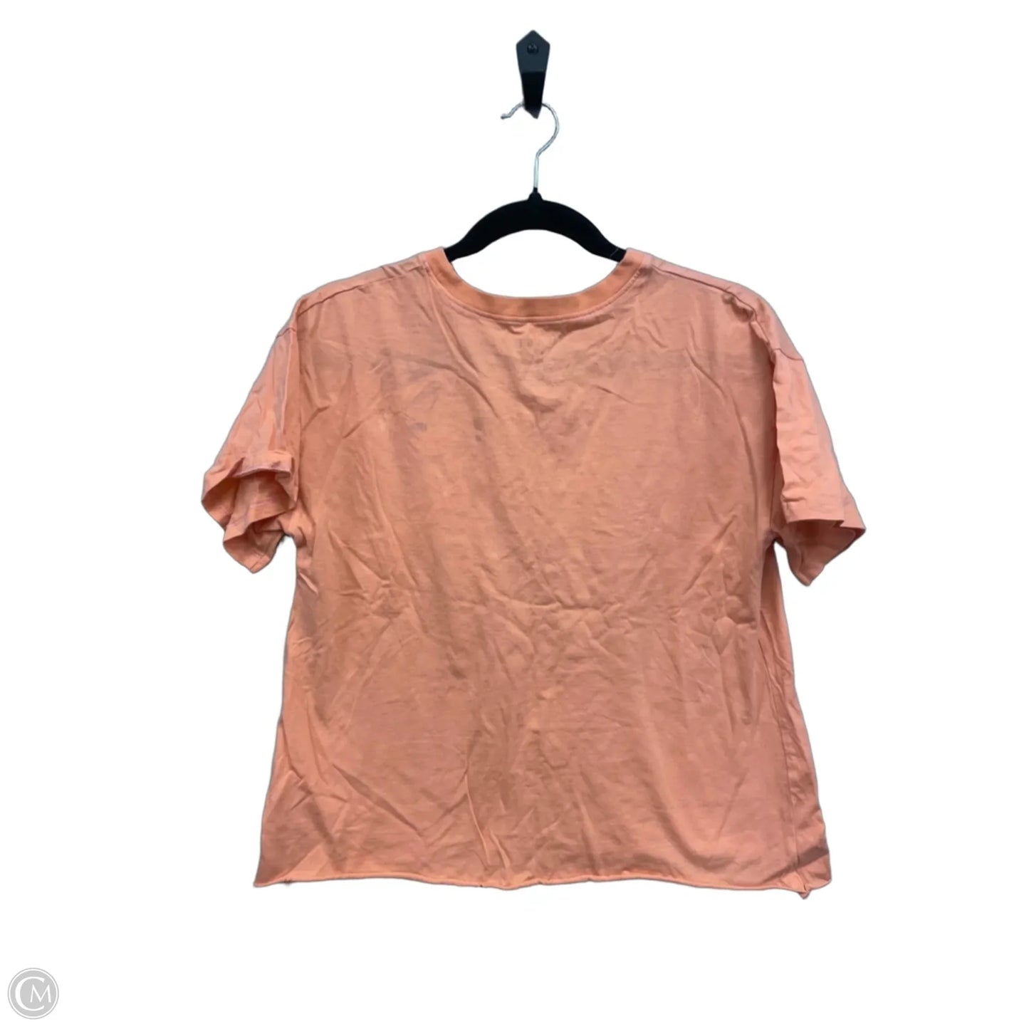 Top Short Sleeve Basic By Awake In Coral, Size: L