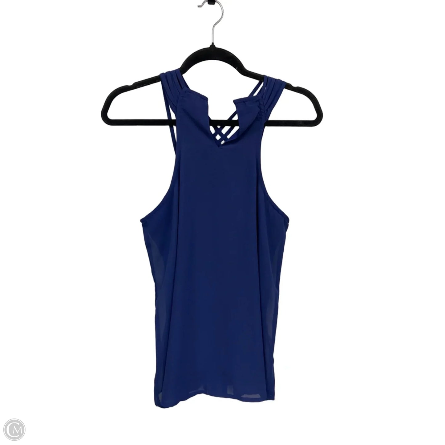 Top Sleeveless By Japna In Blue, Size: M