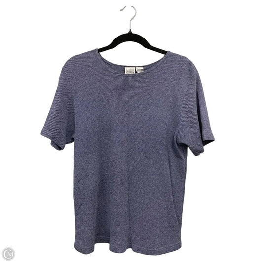 Top Short Sleeve Basic By Jason Maxwell In Blue, Size: L
