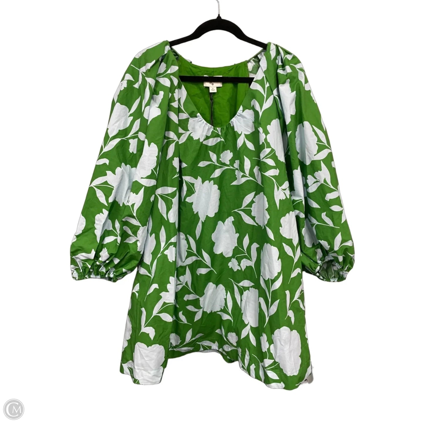Dress Designer By Kate Spade In Blue & Green, Size: Xl