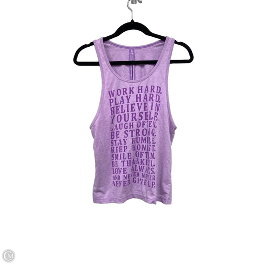 Athletic Tank Top By Lorna Jane In Purple, Size: Xs