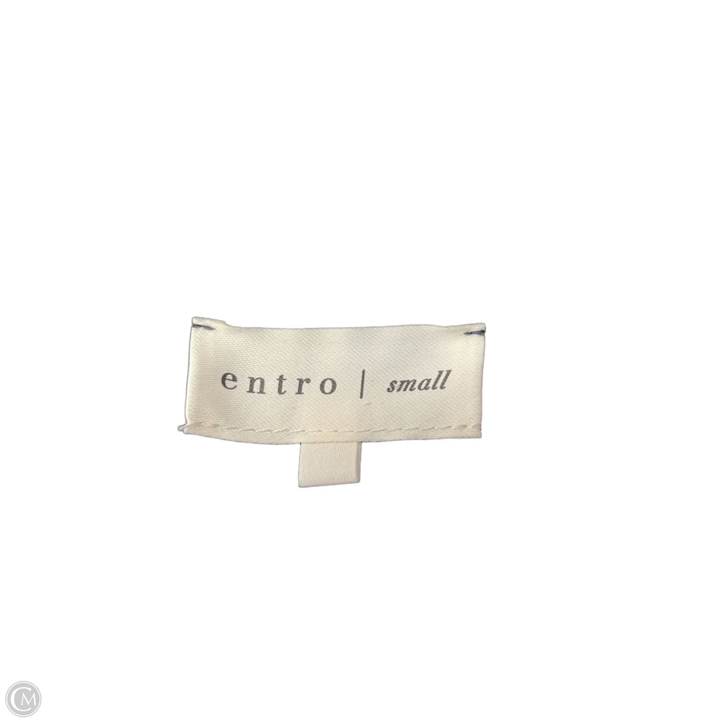 Top Short Sleeve By Entro In Blue & White, Size: S